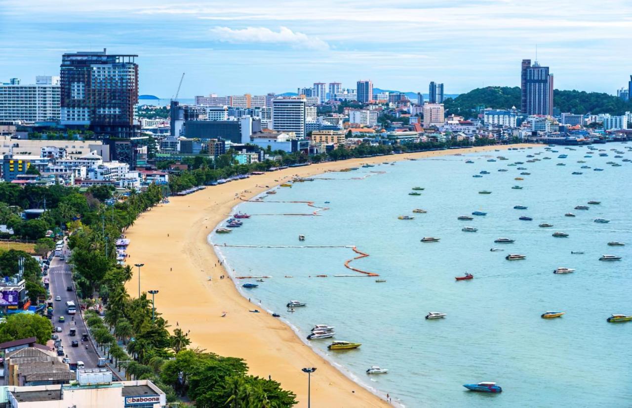 Great Location With Infinity Pool -Central Pattaya Apartment Exterior foto